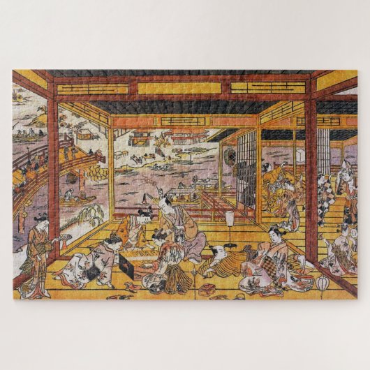 De Evening Cool van Ryōgoku Bridge Legpuzzel (Horizontaal)