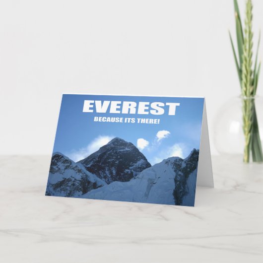 De Everest - omdat het er is Kaart (Voorkant)