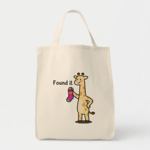 De "Everything Finder" Giraffe Canvas Tas
