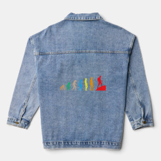 De evolutie van Darwin Science buiten kamperen Denim Jacket