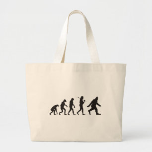 De evolutie van de Bigfoot Grote Tote Bag