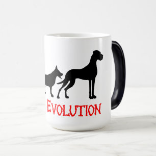 De evolutie van de Dog is grappig Magische Mok