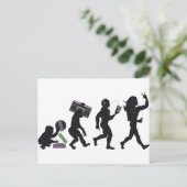 De Evolutie van de muziek Briefkaart (Staand voorkant)