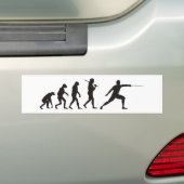De evolutie van de omheining bumpersticker (Op auto)