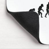 De evolutie van een badmintonspeler - grappig muismat (Hoek)