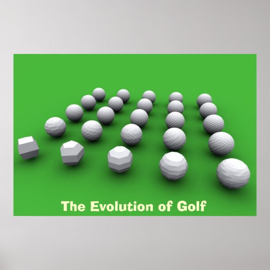 De evolutie van Golf Poster (Voorkant)