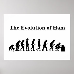 De evolutie van het Poster van de Ham Radio