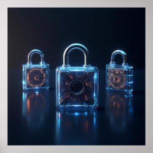 De evolutie van high-tech security AI Poster