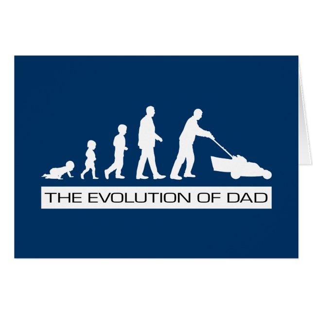 De evolutie van papa (Voorkant Horizontaal)