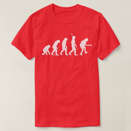 De evolutie van rots t-shirt (Design voorkant)