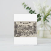 De executie van Guy Fawkes Briefkaart (Staand voorkant)