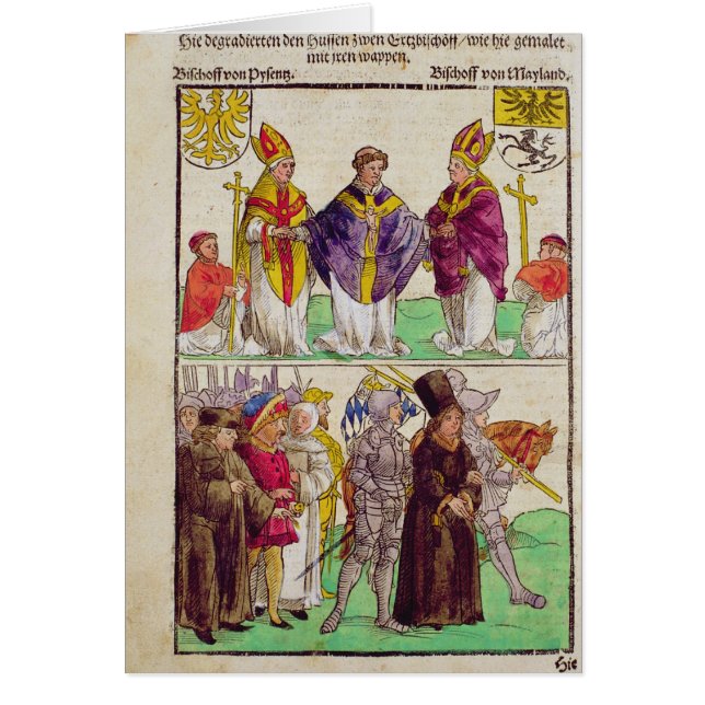 De executie van Jan Hus (Voorkant)