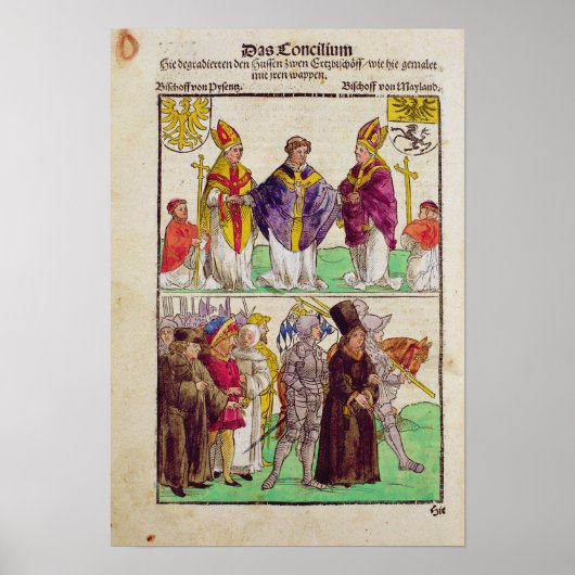 De executie van Jan Hus Poster (Voorkant)