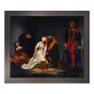 De executie van Lady Jane Gray door Paul Delaroche Foto Afdruk