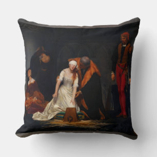 De executie van Lady Jane Gray door Paul Delaroche Kussen