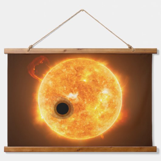 De exoplaneet Wasp-107b is een gasreus Hangend Wandkleed (Voorkant)