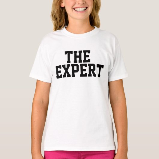DE EXPERT kinder T-shirts (Voorkant)