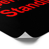 De exploitanten staan door (rode tekst) (donker) poster (Hoek)