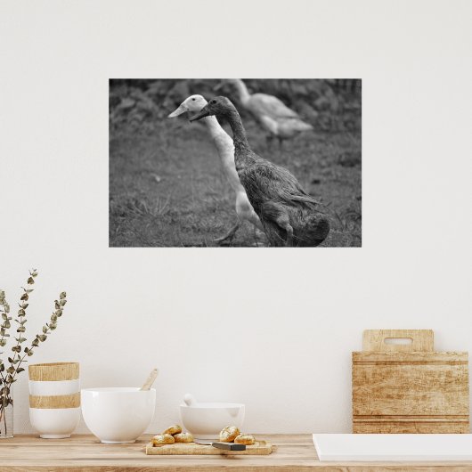 De exploitatie van de eenden poster (Keuken)