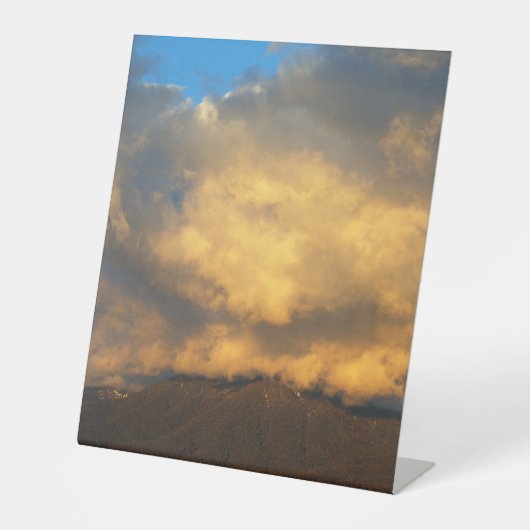 De explosie van de Sunset Cloud Reclamebord Met Voetstuk (Voorkant)