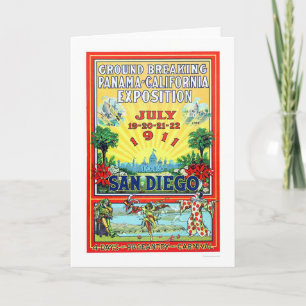 De Expositie van Panama - van Californië in San Kaart