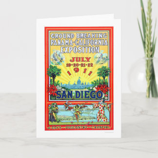 De Expositie van Panama - van Californië in San Kaart