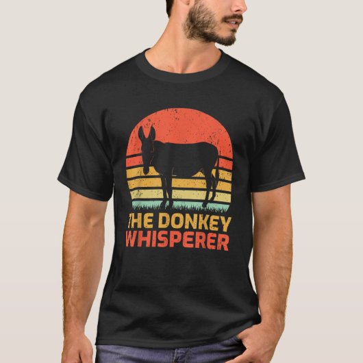  De Ezel Fluisteraar Retro Donkey T Shirt (Voorkant)