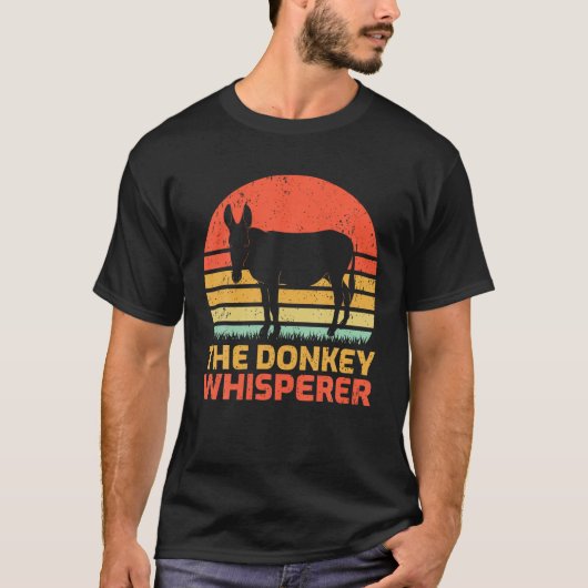  De Ezel Fluisteraar Retro Donkey T Shirt (Voorkant)