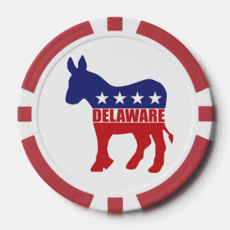 De Ezel van de Democraat van Delaware Pokerchips