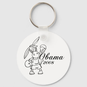 De ezel van Obama 2008 Sleutelhanger