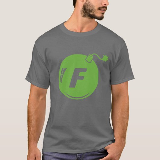 De F Bomb Green Apple T-shirt (Voorkant)