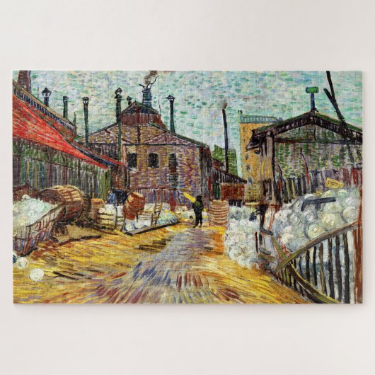 De fabriek (1887) van Vincent Van Gogh Legpuzzel (Horizontaal)