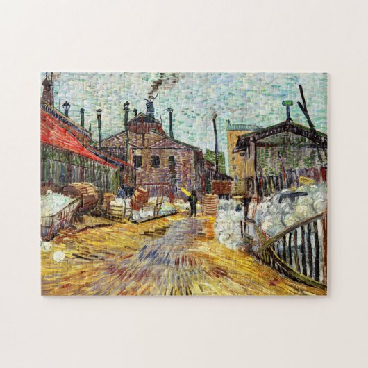 De fabriek (1887) van Vincent Van Gogh Legpuzzel (Horizontaal)