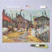 De fabriek (1887) van Vincent Van Gogh Tissue Pap Tissuepapier (Craft)
