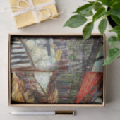 De fabriek (1887) van Vincent Van Gogh Tissue Pap Tissuepapier (Geschenk)