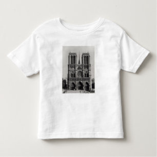 De façade van Notre-Dame, Parijs, eind 19e eeuw Kinder Shirts
