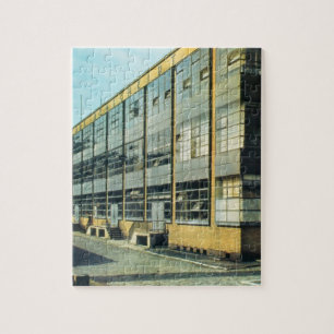 De Fagus Shoe Factory, ontworpen door Walter Gropi Legpuzzel