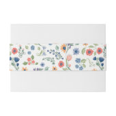 De Faire-part Bandeau floral d'amour (Dos exemple)