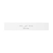 De Faire-part Bandeau ventral calligraphié simple (Plat)