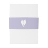 De Faire-part Bandeau ventral Summer Seashells in Lavender Invit (Dos Example)