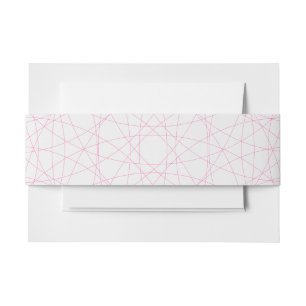 De Faire-part Bandeau ventre Invitation Toile Rose Néon – Person