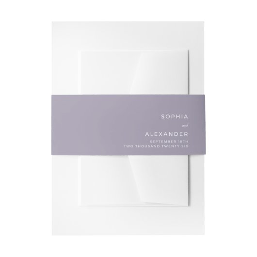 De Faire-part Invitation Bandeau Ventre (Devant example)