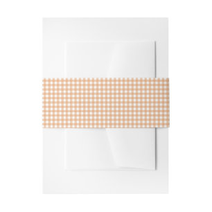 De Faire-part Petit Citrouille Gingham Invitation Bandeau Ventre