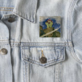 De Fairies-Button Vierkante Button 5,1 Cm (In situ)