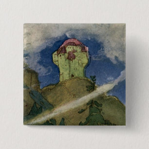 De Fairies-Button Vierkante Button 5,1 Cm