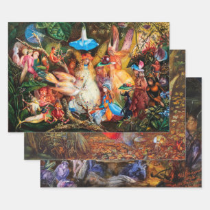 DE FAIRIES FAVORITE BIRD , betoverend boerenhaar Inpakpapier Vel