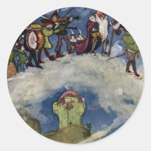De Fairies-Sticker Ronde Sticker