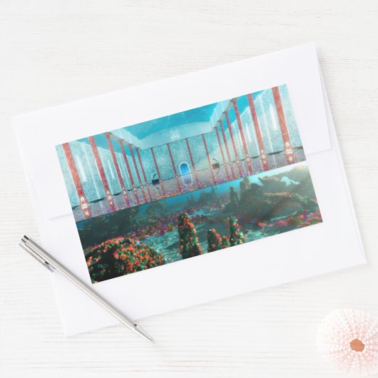 De fairy Bath-Stickers Rechthoekige Sticker (Envelop)