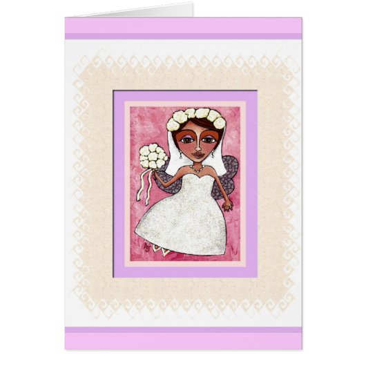 DE FAIRY BRIDE - bruid , trouwkaart (Voorkant)