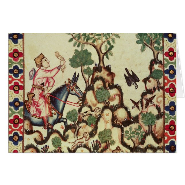 De Falcon Hunt uit het manuscript (Voorkant Horizontaal)